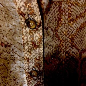 Sheer snake print blouse by the Limited
